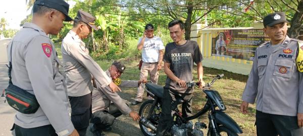 Dua Hari Ops Patuh Lodaya, Polsek Cidaun Amankan Puluhan Motor Knalpot Brong