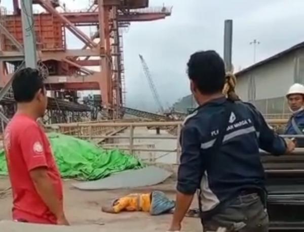Terjatuh Saat Mengecat Handrail di Dermaga Cemindo Gemilang, Pekerja PT Sinoma Tewas