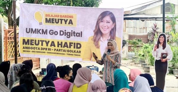 Upaya Tingkatkan Ekonomi Warga Medan, Meutya Hafid Gelar Pelatihan UMKM Go Digital untuk Perempuan