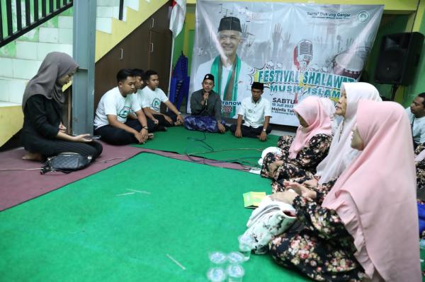 Santri Dukung Ganjar Gelar Festival Selawat dan Musik Islami di Kota Malang