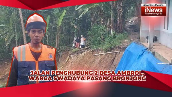 VIDEO: 3 Rumah Warga di Sukaraja Tasikmalaya Terancam Longsor, Penghuni Ngungsi ke Tetangga