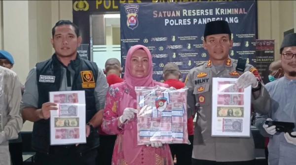 Polres Pandeglang Bongkar Sindikat Uang Palsu Senilai Rp15 Triliun, 5 Pelaku Ditangkap