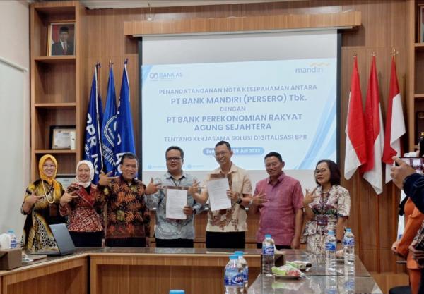 BPR Agung Sejahtera Kerjasama dengan Bank Mandiri Tingkatan Pelayanan Digital