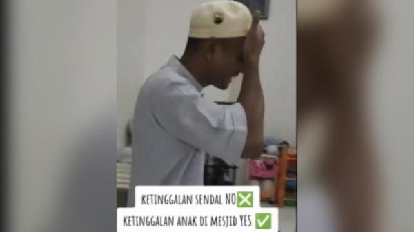 Bikin Ketawa, Pria Ini Kelupaan Bawa Pulang Anaknya dari Masjid