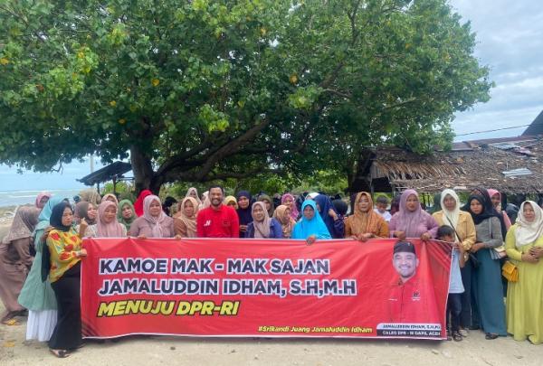 Emak-emak di Aceh Barat Deklarasi Dukung Jamaluddin Idham Maju DPR-RI