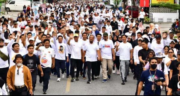 Intip Kedekatan Gubernur Sulsel dan Wakil Wali Kota di Jalan Santai Anti Mager Palopo