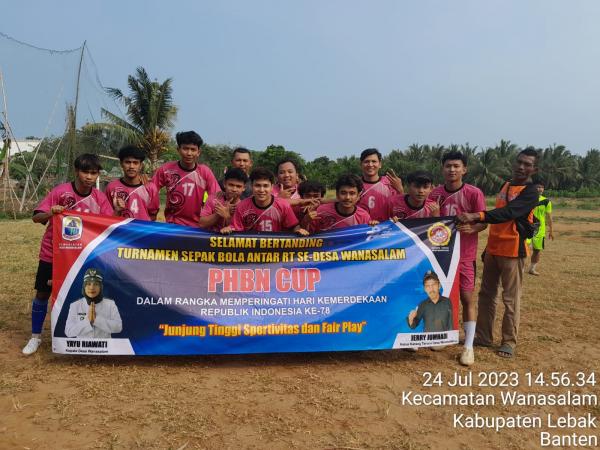 Sambut HUT ke-78 RI, Desa Wanasalam Gelar Turnamen Sepak Bola