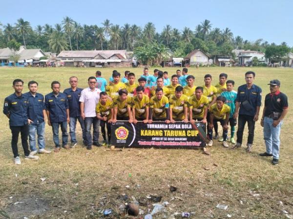 Karang Taruna Desa Sukatani Gelar Turnamen Sepak Bola