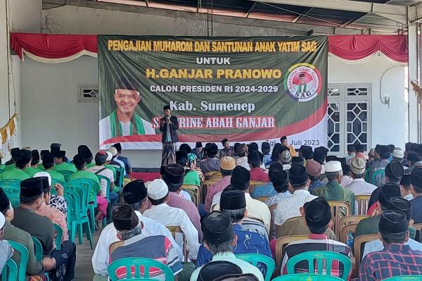 Santrine Abah Ganjar Gelar Doa Bersama dan Santunan Anak Yatim di Sumenep