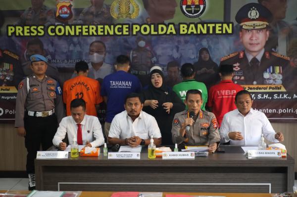 Polda Banten dan Jajaran Kembali Berhasil Tangkap 5 Pelaku Kasus Perdagangan Orang