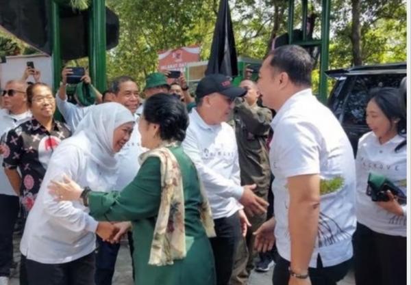 Presiden RI ke-5 Megawati Resmikan Wisata Mangrove di Surabaya, Disambut Hangat Gubernur Khofifah