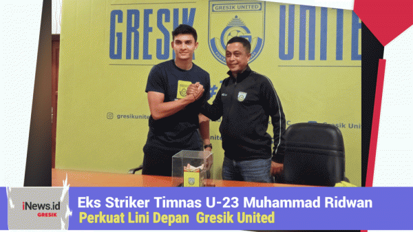 Eks Striker Timnas U-23 Muhammad Ridwan Perkuat Lini depan Gresik United