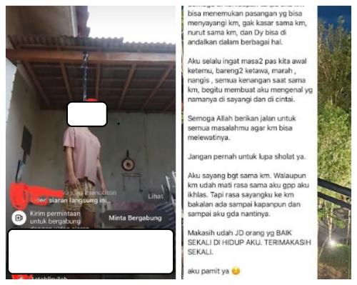 Gantung Diri usai Diputus Pacar, Sampai Live di Instagram