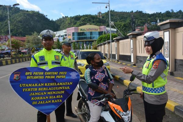 Hasil Pelaksanaan Operasi Patuh Cartenz 2023 Polda Papua dan Jajaran