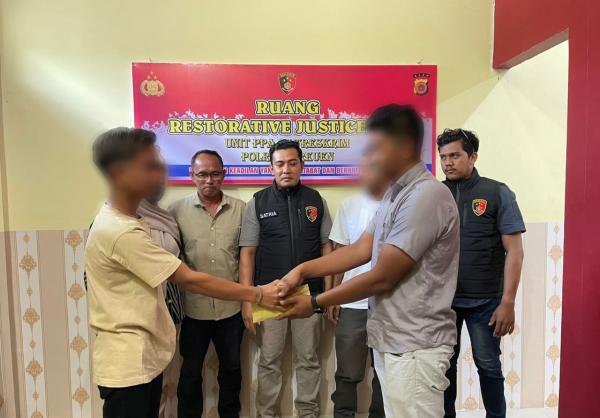 Unit PPA Polres Bireuen Selesaikan Kasus Kekerasan dengan Restorative Justice