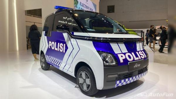 Mobil Listrik Wuling Air EV Masuk Jajaran Kepolisian sebagai Mobil Patroli