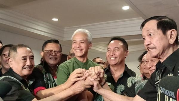 Bertemu Andika Perkasa dan Ratusan Purnawirawan TNI-Polri, Ganjar: Nggak Ada Kata Nggak Siap!