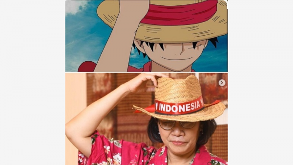 Fans Berat One Piece, Sri Mulyani Unggah Foto Cosplay Jadi Luffy hingga Banjir Pujian Netizen