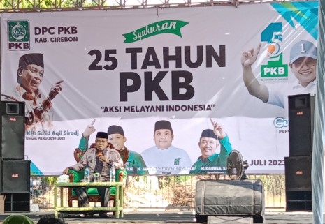 Harla ke 25 PKB di Cirebon, KH. Aqil Siraj PKB Lahir dari Rahim NU