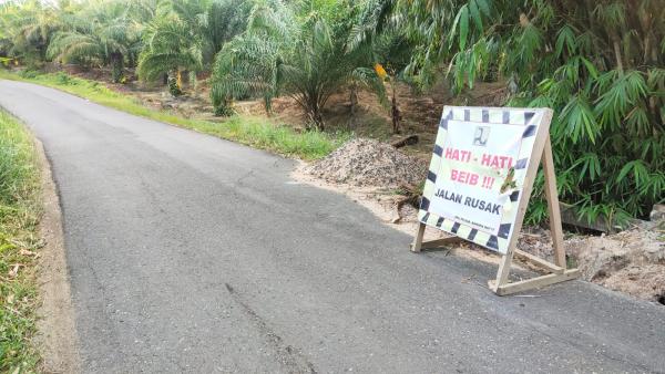 Dinas PUPR Bangka Barat Segera Perbaiki Gorong-Gorong di Ruas Jalan Jungku yang Amblas