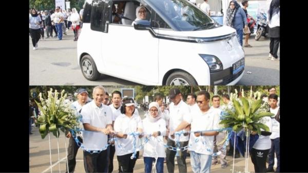 Kampanyekan Electrifying Lifestyle, Bupati Iti Jayabaya Bersama PLN Resmikan SPKLU Pertama di Lebak