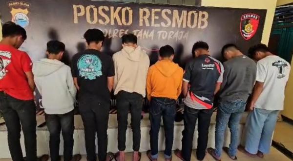 8 Anak Ditangkap Polres Tana Toraja Usai Videonya Viral Kencingi Kios Dagangan Warga