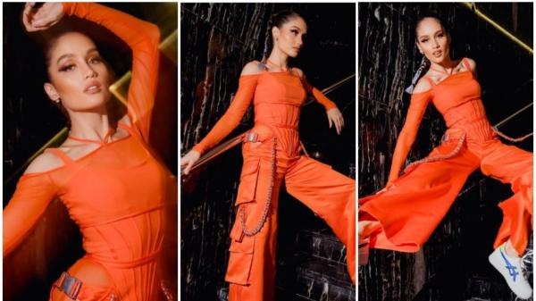 Cinta Laura Kenakan Outfit Serba Oranye, Netizen : Segar seperti Es Jeruk