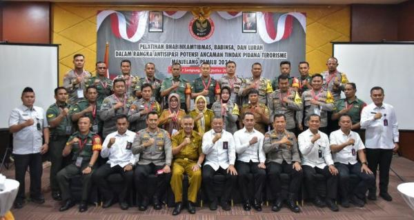 Cegah Kaum Radikal Tunggangi Momen Pemilu, BNPT Latih Aparat Keamanan Tingkat Desa di Lampung