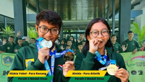 Atlet Binaan NPCI Kabupaten Bogor Alnida dan Hizkia Yobel, Siap Harumkan Jabar di Peparpenas 2023