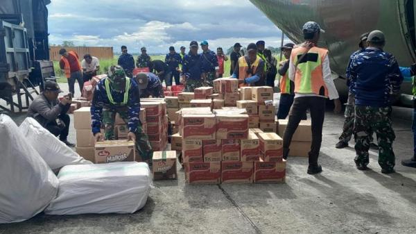 TNI Gerak Cepat Dukung Penanganan Bencana Kemanusiaan di Kabupaten Puncak Papua Tengah