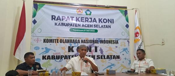 Musorkab XII KONI Aceh Selatan akan Digelar 18 Agustus 2023