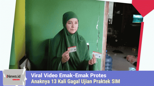 Viral Video Emak-Emak Protes, Anaknya 13 Kali Gagal Ujian Praktek SIM