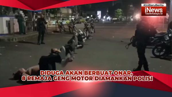 VIDEO: 8 Anggota Geng Motor Ditangkap Tim Maung Galunggung Polres Tasikmalaya Kota, 3 Orang Pelajar