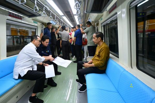 Respons Presiden Jokowi usai Jajal LRT Jabodebek: Jangan Harap saat Operasi Langsung Sempurna
