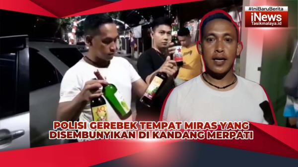 VIDEO: Polisi Gerebek Tempat Penyimpanan Miras di Kota Tasikmalaya, Disembunyikan di Kandang Merpati