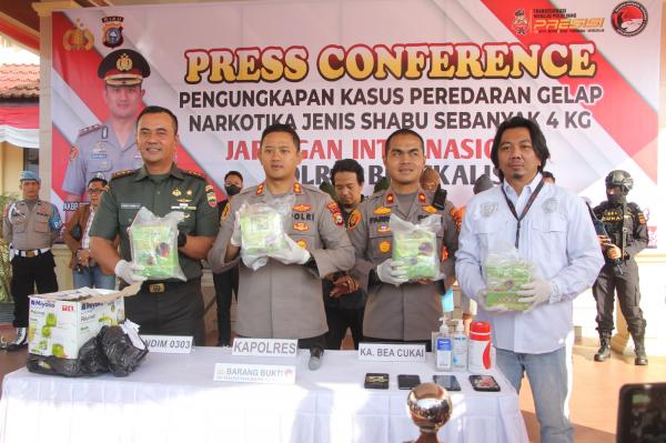 Pangdam I/BB Apresiasi TNI Kodim 0303/Bengkalis Gagalkan Penyelundupan 4Kg Sabu