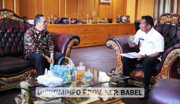 Kepala BPK Perwakilan Babel Silaturahmi ke Pj Gubernur Suganda