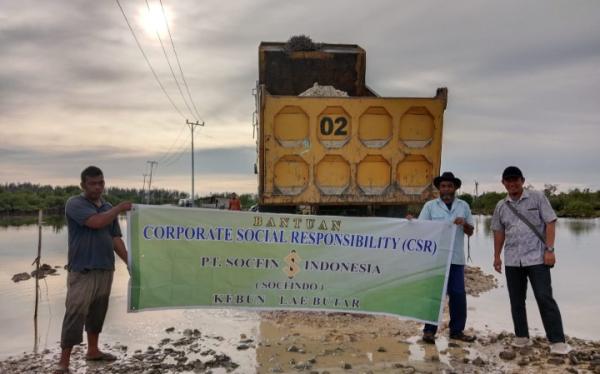 PT Socfindo Kebun Lae Butar Salurkan CSR di Dua Titik Lokasi