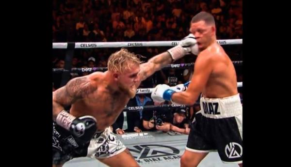 Pukulan eks Bintang UFC Tak Berefek di Duel Tinju: Jake Paul vs Nate Diaz