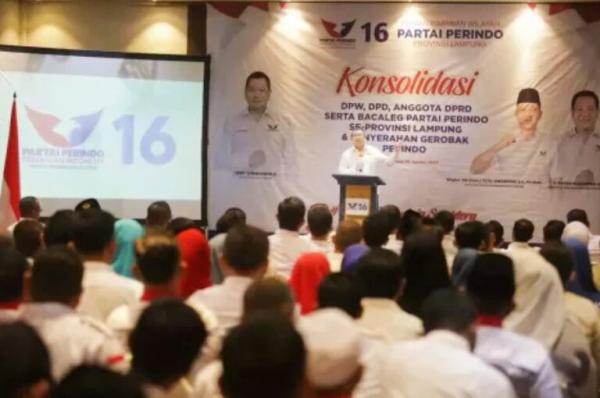 Perindo Gelar Konsolidasi di Lampung, Hary Tanoesoedibjo Yakin Perindo dan Ganjar Menang