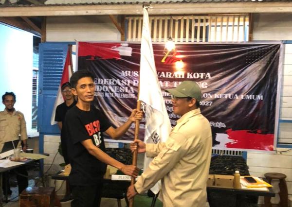 Sah! Mualimin Pardi Dahlan Terpilih Aklamasi Jabat Ketua Umum FPTI Palembang 2023-2027