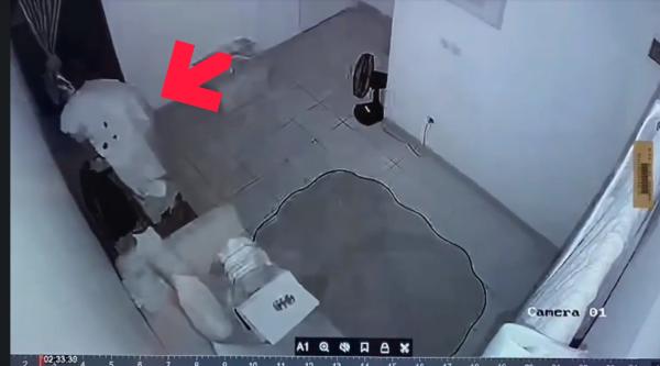 Maling di Rumah Ketua KPU Enrekang Terekam CCTV