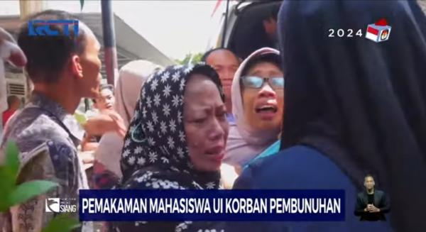 Isak Tangis Keluarga Warnai Pemakaman Naufal Zidan Mahasiswa UI, Korban Pembunuhan Senior