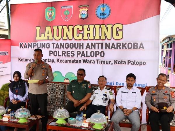 Kapolres Palopo Launching Kampung Tangguh Anti Narkoba