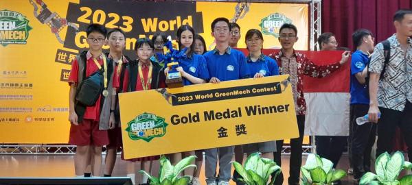 SMA Sutomo 1 Raih Emas di Kontes Robot World Greenmech 2023 Taiwan, Pemprov Sumut Akan Berikan Bonus
