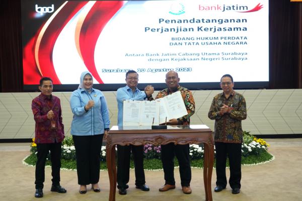 Bank Jatim Jalin Kerja Sama dengan Kejari Surabaya dan Kejari Tanjung Perak