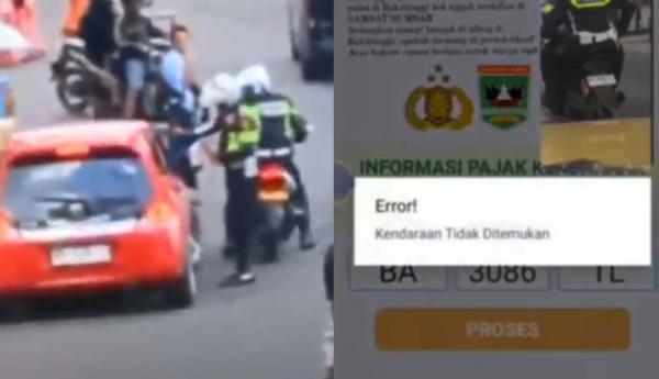 Viral Polantas Pakai Motor Bodong Sibuk Tilang Pengendara Lain, Netizen Protes Ngadu ke Polda Sumbar