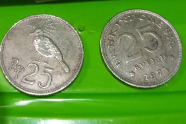 Uang Koin Kuno Rp25 Tahun 1971, Dijual Seharga Motor Matic
