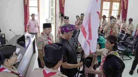 Wakil Bupati Suiasa Dorong Duta Kwarcab Badung Selalu Jaga Sportivitas di Raimuna Nasional XII
