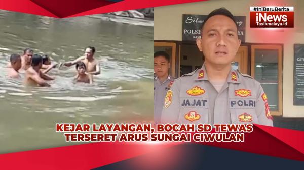 VIDEO: Kejar Layangan Putus, Bocah di Tasikmalaya Tewas Setelah Terseret Arus Air Sungai Ciwulan
